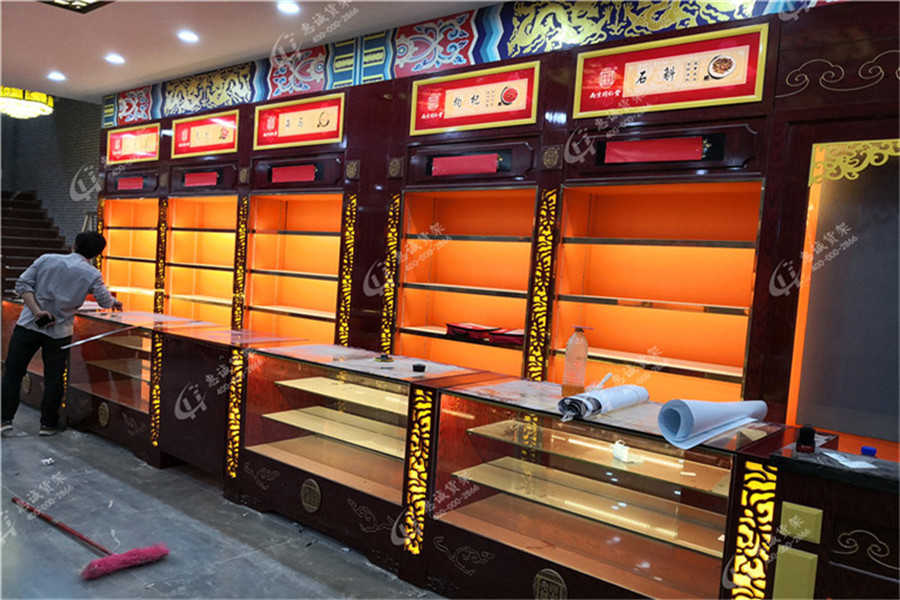 中藥店參茸柜