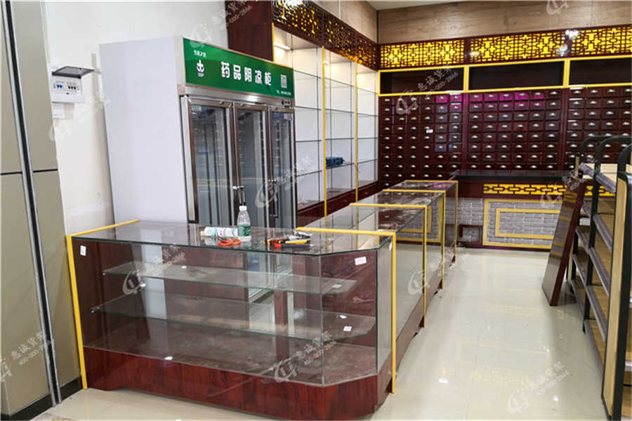 中藥柜，中藥店貨架，實(shí)木中藥柜