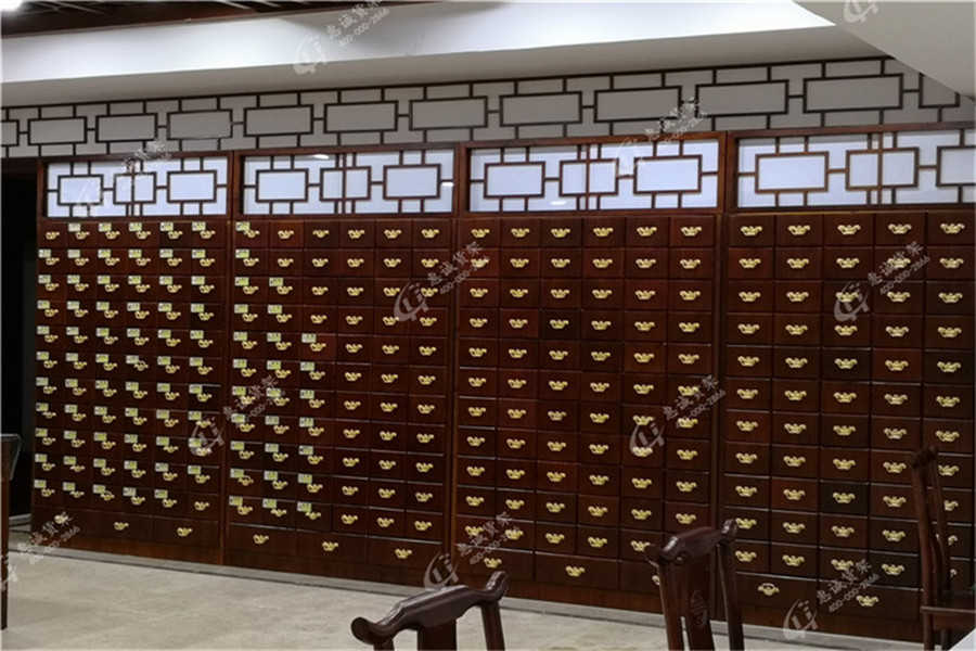 中藥柜，中藥店貨架，實(shí)木中藥柜