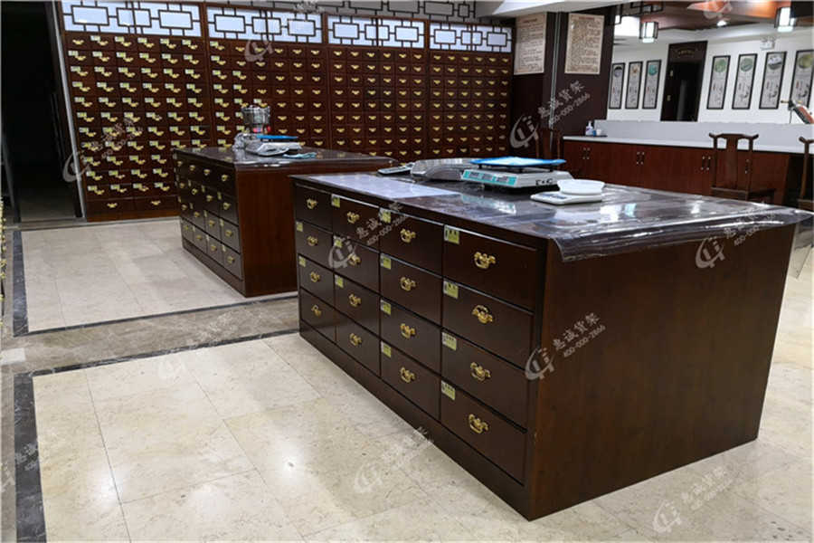 中藥柜，中藥店貨架，實(shí)木中藥柜