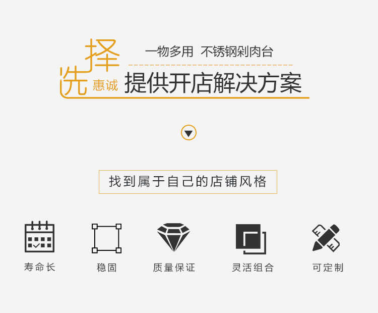 不銹鋼圓形剁骨臺(tái)圖片1-2