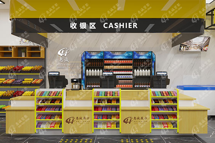 全家便利店收銀臺的結構特點