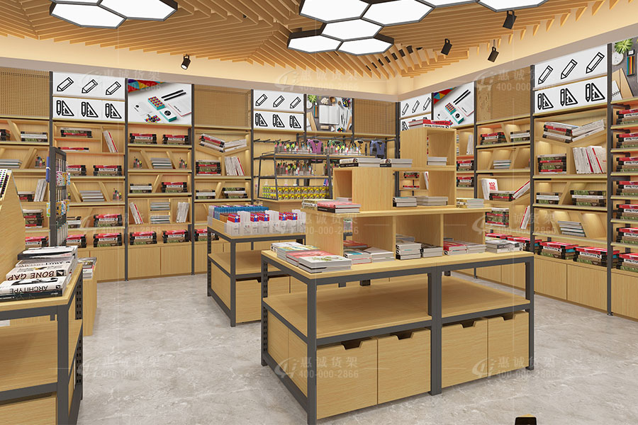 文具店這樣設(shè)計，氣勢如虹！